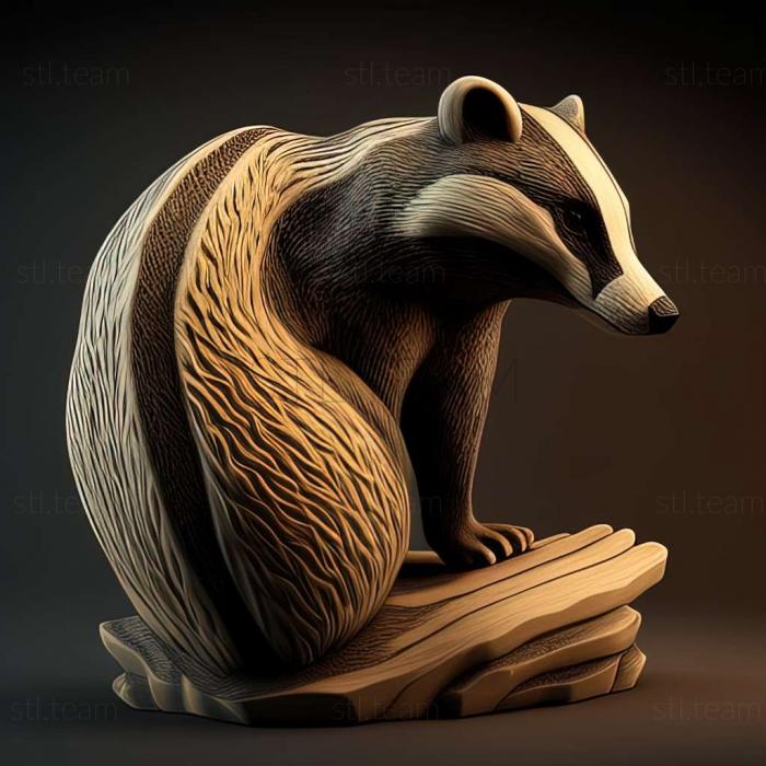 3D model badger (STL)